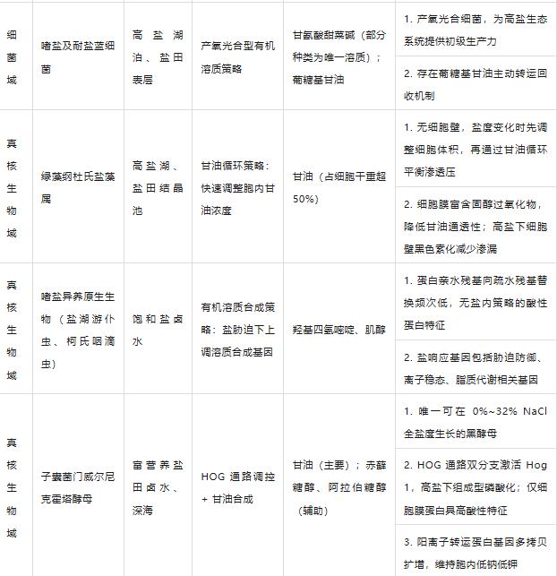 微生物界高盐环境适应机制、策略（案例三）